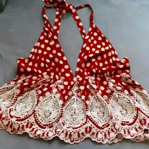 Free People  peplum halter